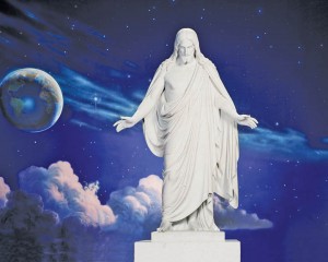 The Christus Statue at Temple Square in Salt Lake Citymormon