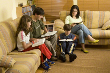 father-presiding-over-family-love