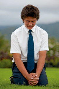 Mormon Youth Praying